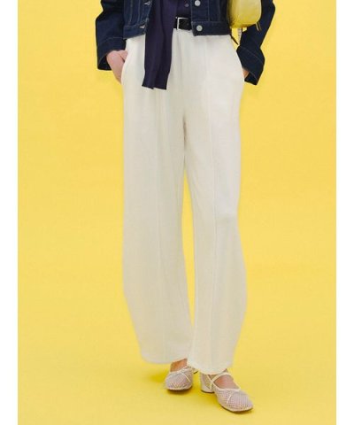 【WEB限定00サイズ】ベルト付きスウェットパンツ