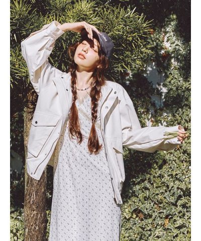 スタンドカラーブルゾン