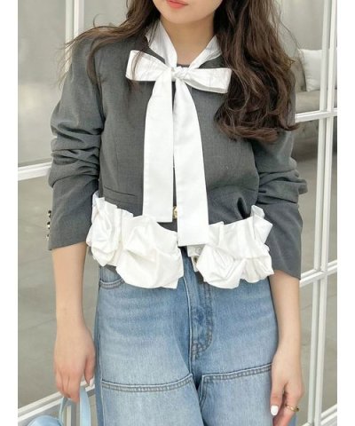 【限定カラー】3wayバブルヘムボウタイジャケット