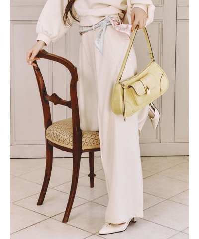 センターラインワイドタックパンツ