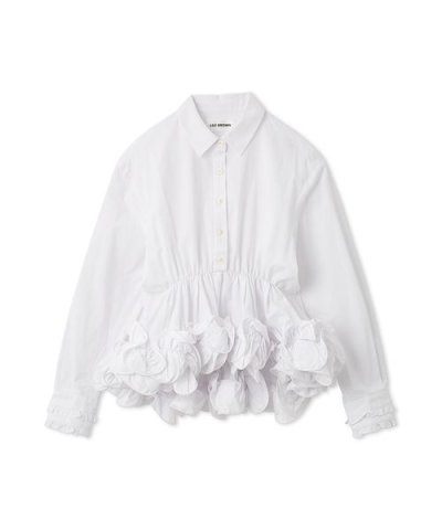 ホイップフリルヘムブラウス