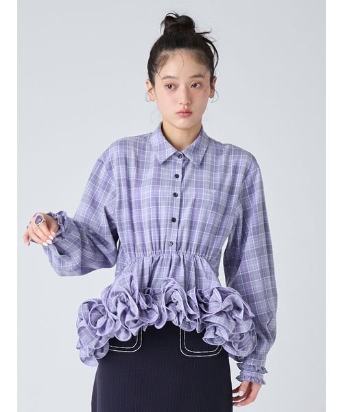 ホイップフリルヘムブラウス(508684467)｜阪急百貨店公式通販サイト 