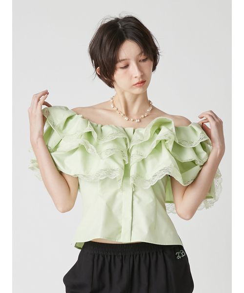 ボリュームフリルオフショル2wayブラウス(508684470)｜阪急百貨店公式