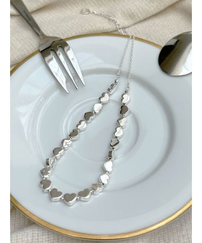 メタルハートチェーンネックレス