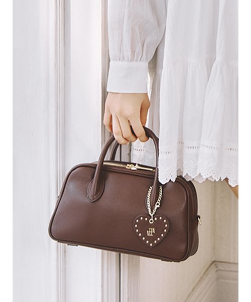 ハートチャーム付きボストンバッグ(508684573)｜阪急百貨店公式通販