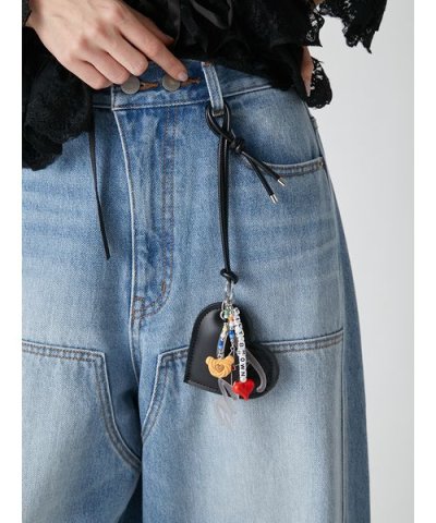 ハートモチーフキーチャーム<キーリング付き>