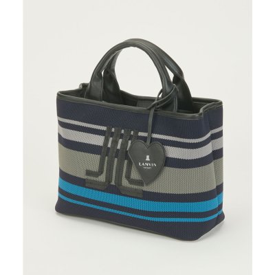 ランバン スポール LANVIN SPORT ニット使いボーダー柄カートバッグ