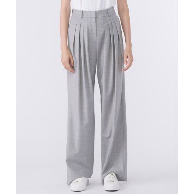 ランバン スポール LANVIN SPORT ウールストレッチワイドパンツ