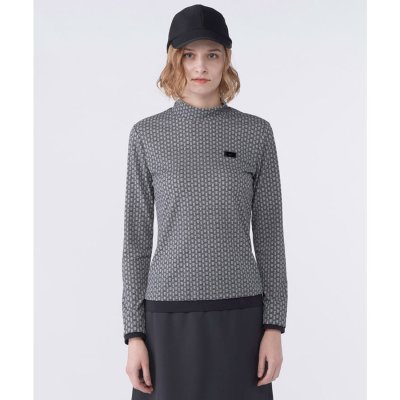 ランバン スポール LANVIN SPORT JLモノグラム柄モックネック長袖シ