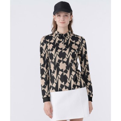 ランバン スポール LANVIN SPORT グログランディテール総柄プリント長