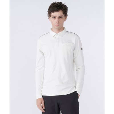 ランバン スポール LANVIN SPORT スムースストライプエンボス長袖シャ