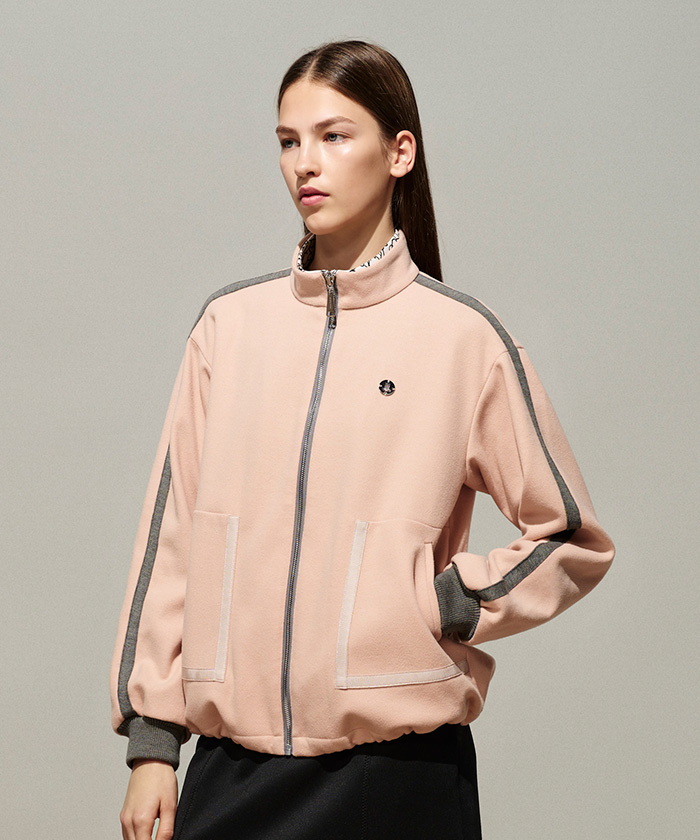 ランバン スポール LANVIN SPORT ストレッチジャージー前開きブルゾン