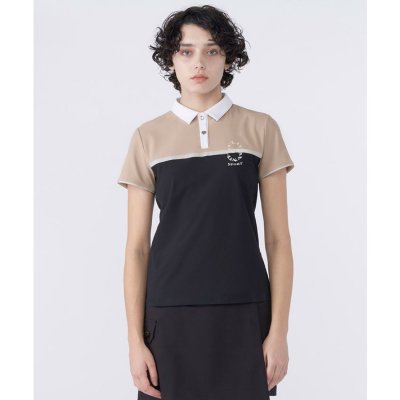 ランバン スポール LANVIN SPORT 切替デザイン半袖ポロシャツ【Sun