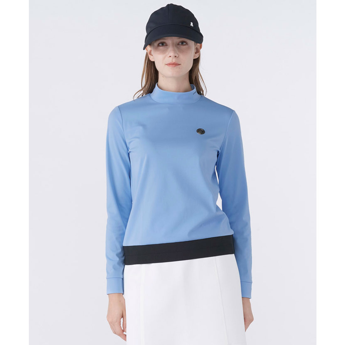 ランバン スポール LANVIN SPORT バックプリントモックネック長袖シャ