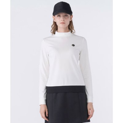 ランバン スポール LANVIN SPORT バックプリントモックネック長袖シャ