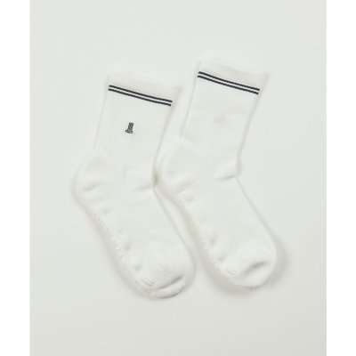 ランバン スポール LANVIN SPORT 2本ラインミドル丈ソックス【返品不