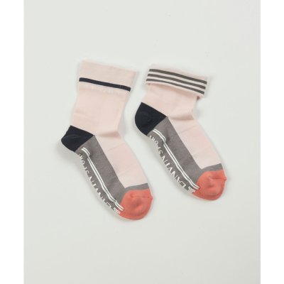 ランバン スポール LANVIN SPORT カラーブロック折り返しソックス【返