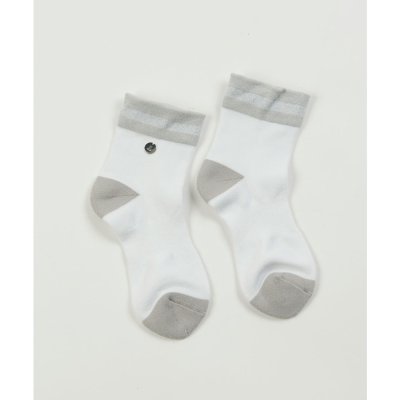 ランバン スポール LANVIN SPORT ロゴプレートミドル丈ソックス【返品