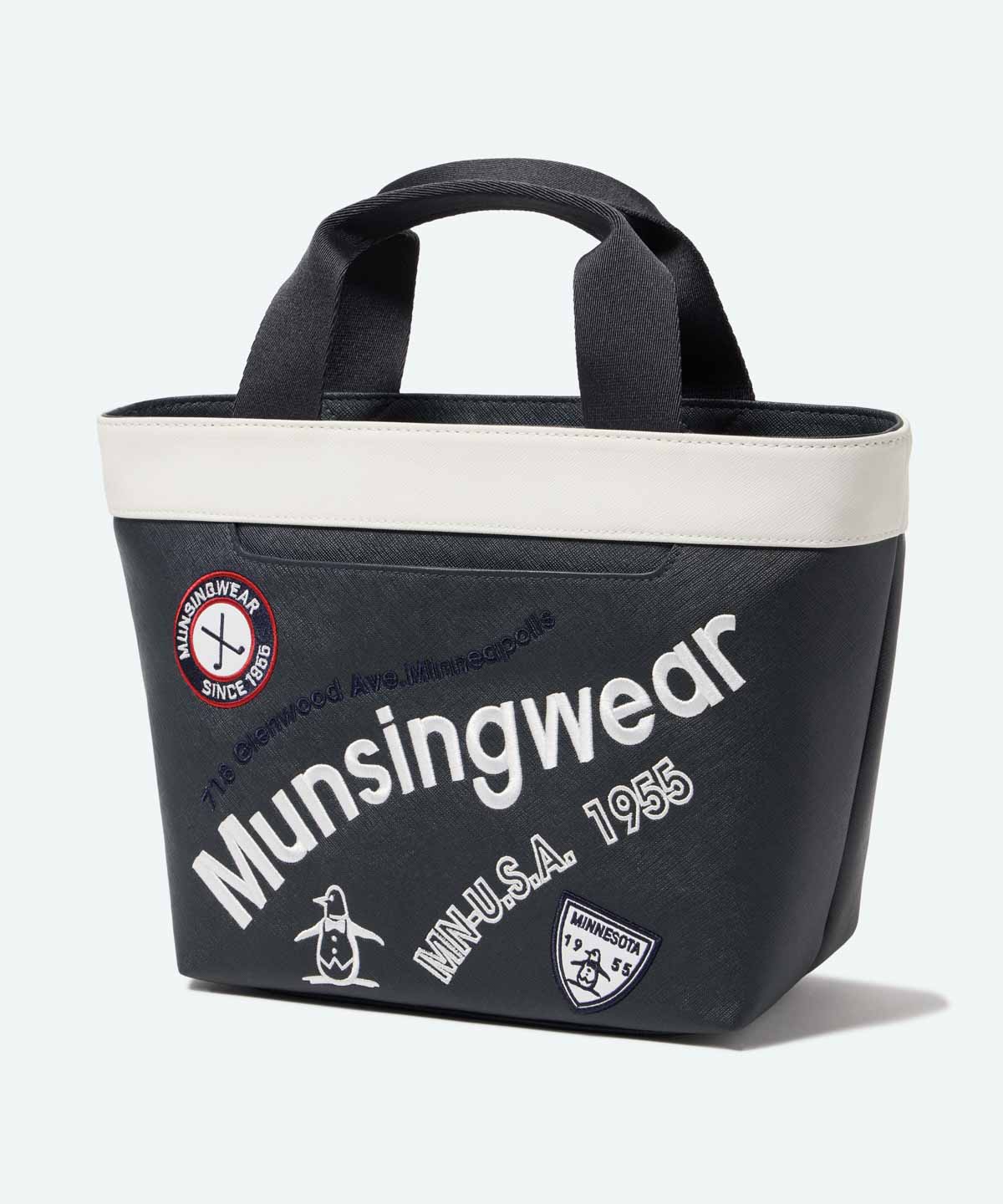 マンシングウェア Munsingwear 総柄舟形カートバッグ保冷機能付