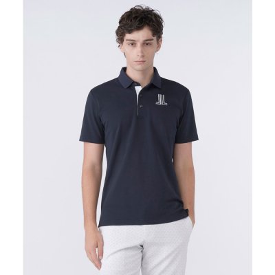 ランバン スポール LANVIN SPORT JLロゴ衿裏デザイン半袖シャツ【吸
