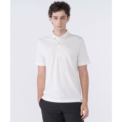 ランバン スポール LANVIN SPORT グログランテープ衿ワンポイント半袖