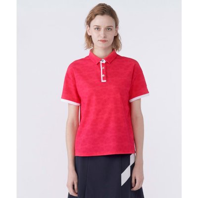 ランバン スポール LANVIN SPORT 総柄プリント半袖ポロシャツ【Sun