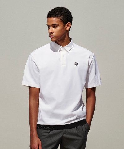 ランバン スポール LANVIN SPORT 裾リブオーバーサイズシャツ【接触冷