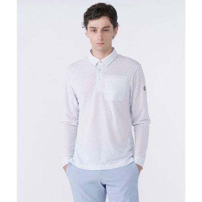 ランバン スポール LANVIN SPORT モノグラムプリント高通気長袖シャツ