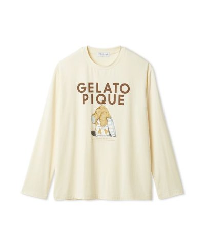 【HOMME】レーヨンジェラートベアプリントロンT