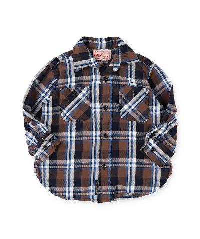 デニムダンガリー DENIM DUNGAREE Uneven Plaid Shi