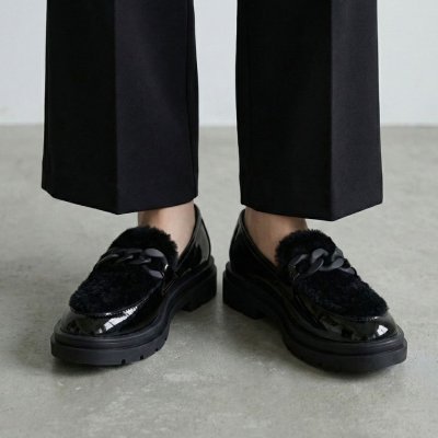 ヒップス HIPS 厚底チェーンローファー