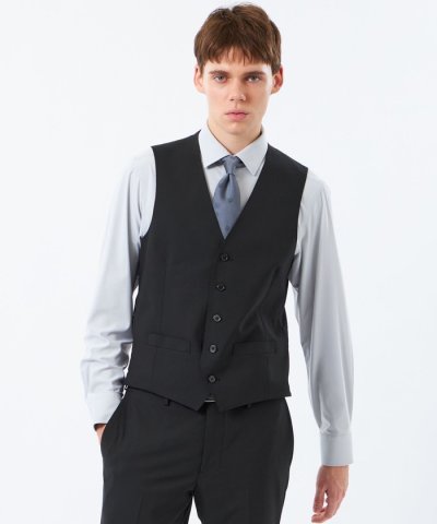 トロッター ウェストコート ＃109 ウール混ストレッチトロピカル