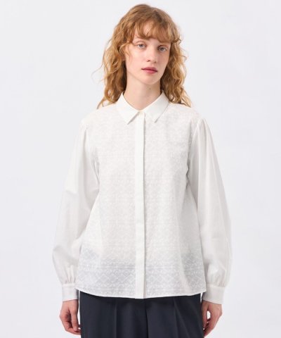 エンブロイダリーレースシャツ