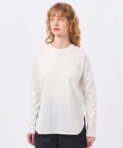 ラウンドヘムシルケットカットソー