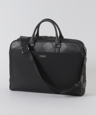 ナイロンコンビカルゼシャドークレストブリッジチェックビジネスブリーフ