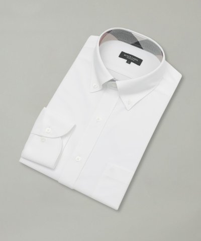 トリコットソリッドボタンダウンシャツ