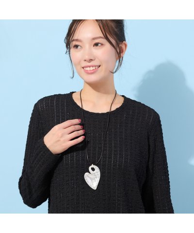 ピサーノ PISANO ハート型プレートネックレス