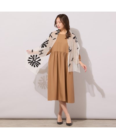 ピサーノ PISANO 刺繍加工シアーストール