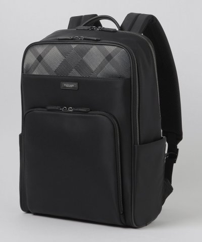ナイロンコンビカルゼシャドークレストブリッジチェックビジネスバックパック