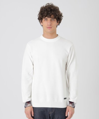 パーシャルチェックヴィスコンフィーニット