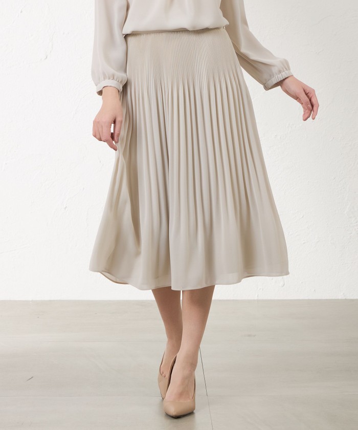 Acne Studios プリーツ フレアスカート Acne Studios - プリーツプリントスカート - グレー/ピンク