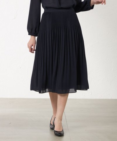 カルゼプリーツフレアスカート