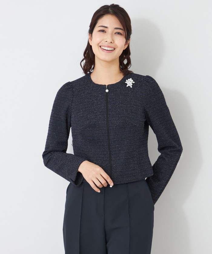 emツイードジャケット ボックスポケットツイードジャケット[品番：MKSW0053851]｜EMODA