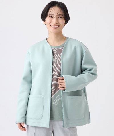 【マシンウォッシャブル】ゼブラプリントダンボールニットコーディガン