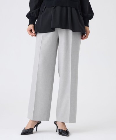 【美シルエット・ウォッシャブル】ストレッチツイルタックパンツ