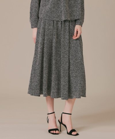 ライスドットプリントスカート