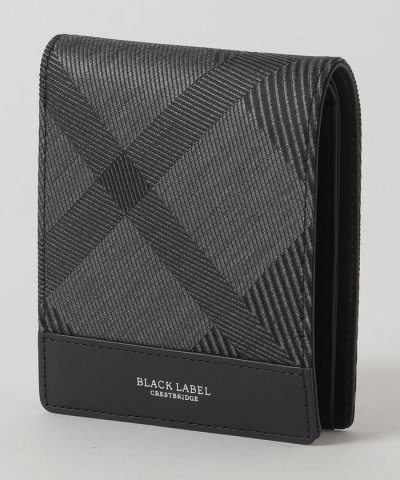 カルゼシャドークレストブリッジチェック2つ折りウォレット