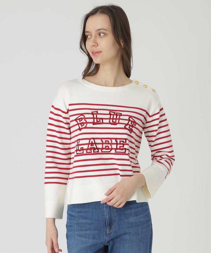 BLUE LABEL ニット セーター 赤 スカーフ付き 美品 レッド系｜ニット・セーター｜BLUE LABEL CRESTBRIDGE(ブルーレーベル