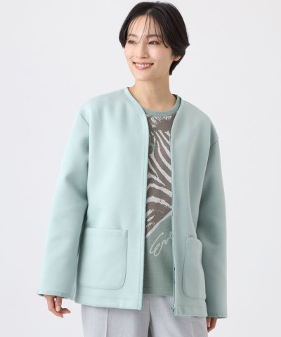 【L】【マシンウォッシャブル】ゼブラプリントダンボールニットコーディガン