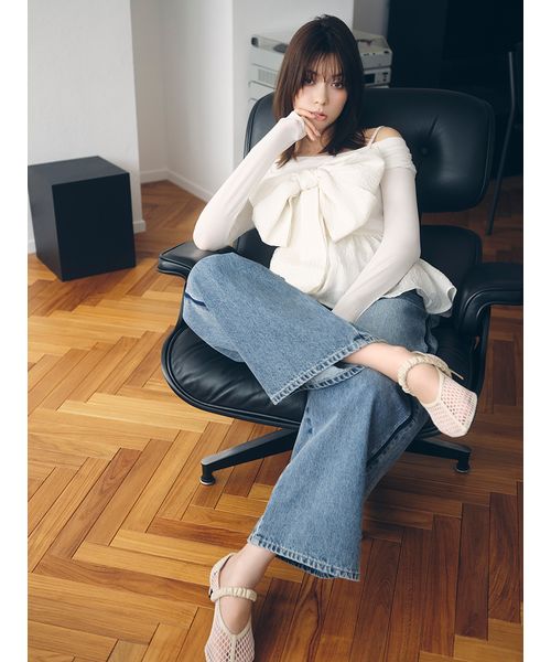 サイドラインワイドデニムパンツ(508695869)｜阪急百貨店公式通販